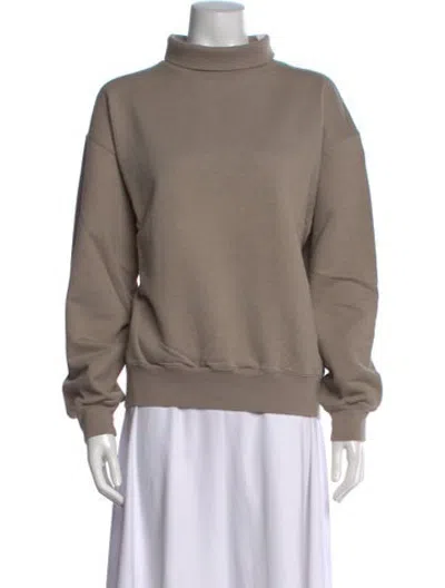 Pre-owned Auralee Turtleneck Long Sleeve Sweatshirt In Neutrals