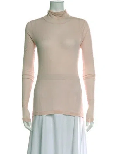 Pre-owned Auralee Turtleneck Long Sleeve Top In Neutral