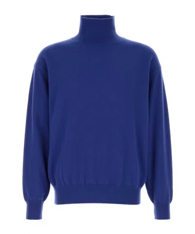 Auralee Turtleneck Sweater In Blue
