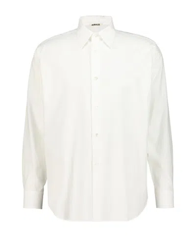 Auralee Twill Shirt In White