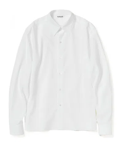 Auralee Twill Shirt In White