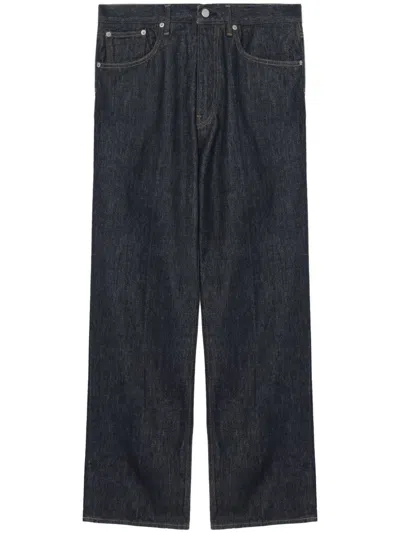 Auralee Twist Denim Jeans In Blue