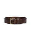 Auralee Adjustable Metal Buckle Belt Multiple Holes In Brown