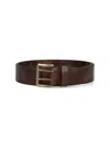 Auralee Adjustable Metal Buckle Belt Multiple Holes In Brown