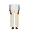 Auralee Pleated Tailored Trousers In Ivory