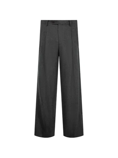 Auralee Two-tuck Tailored Trousers In Black