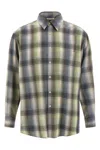 Auralee Long Sleeve Button-down Check Shirt In Multi