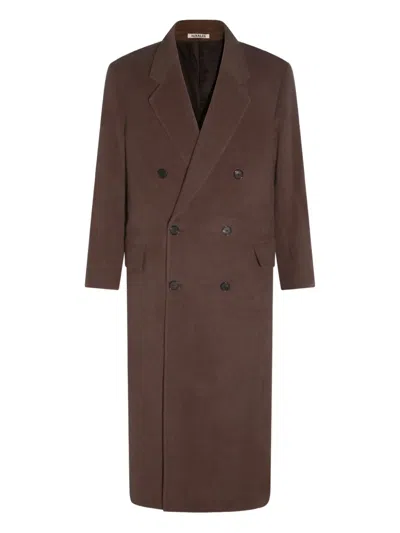 AURALEE VIRGIN-WOOL DOUBLE-BREASTED COAT