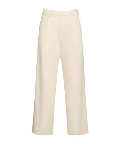 Auralee Viyella Light Cotton  Wool Pants In Brown