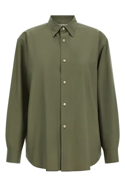 Auralee 'washed Finx Twill' Shirt In Green