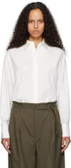 Auralee White High Count Finx Ox Shirt In White