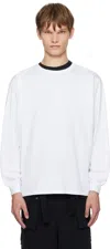 Auralee White Luster Plaiting L/s T-shirt In White