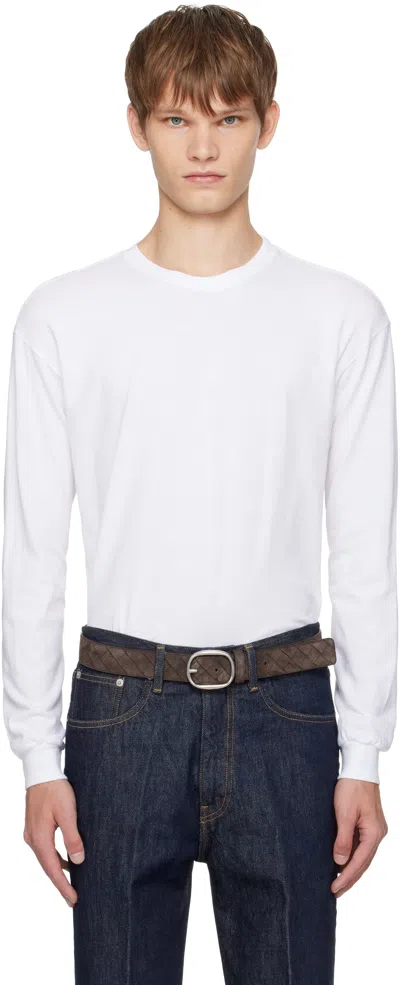 Auralee White Seamless L/s T-shirt