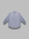 Auralee Wide Button Down Shirt In Blue
