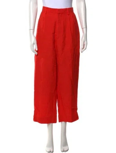 Pre-owned Auralee Wide Leg Pants In Orange