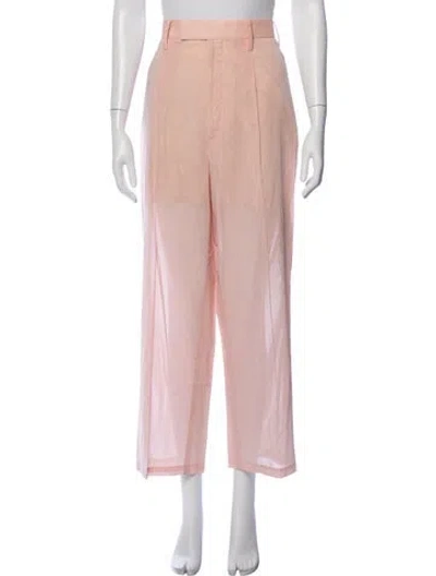 Pre-owned Auralee Wide Leg Pants In Pink