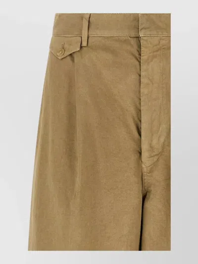 Auralee Wide-leg Trousers In Brown