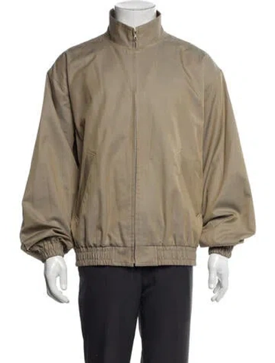 Pre-owned Auralee Windbreaker In Neutral
