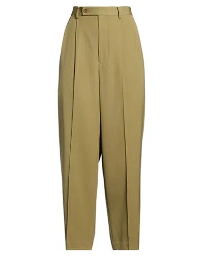 Auralee Woman Pants Military Green Size 1 Wool