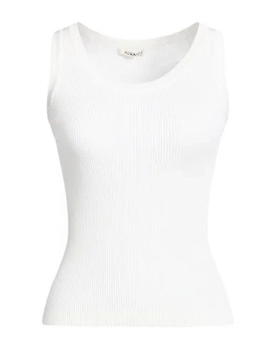 Auralee Woman Tank Top White Size 0 Cotton