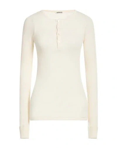 Auralee Woman T-shirt Off White Size 2 Cotton