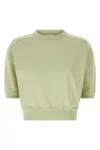 Auralee Women Cropped T-shirt In Green