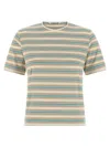 Auralee Multicolor Striped T-shirt In Multi
