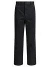 Auralee Straight-leg Chino Pants Trousers Black In Black