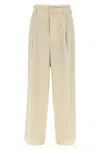 Auralee Women Wool Pants In Cream