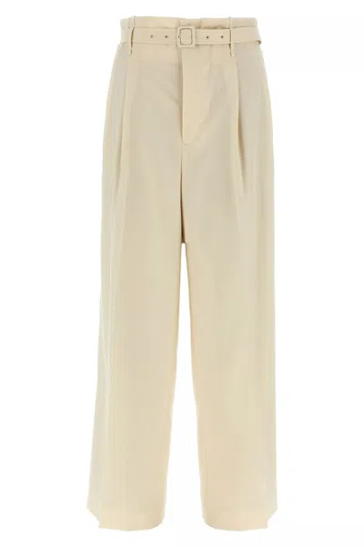 Auralee Women Wool Pants In Neutral
