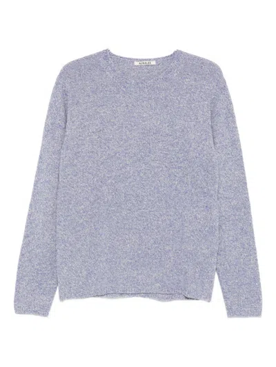 AURALEE AURALEE WOOL AND COTTON CREWNECK JUMPER