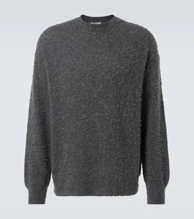 Auralee Wool And Silk-blend Sweater In Gray