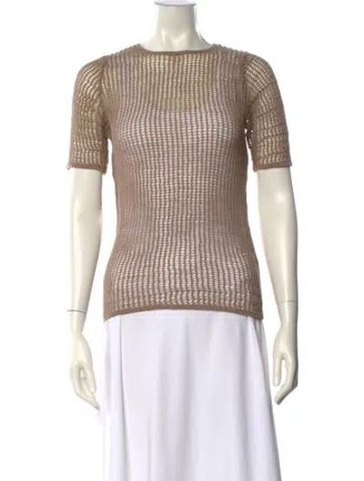 Pre-owned Auralee Wool Bateau Neckline Sweater In Neutral