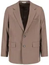 Auralee Wool Blazer In Neutrals