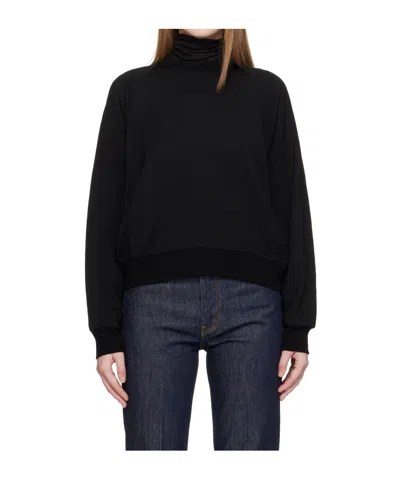 AURALEE WOOL BLEND CREW NECK PULLOVER