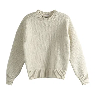 Pre-owned Auralee Wool Cashmere Felted Knitwear 'ivory' | Cream | Women's Size 0 In White