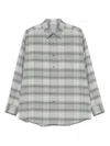 Auralee Wool Check Shirt In Multi