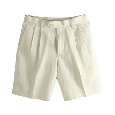Pre-owned Auralee Wool Cotton Linen Ox Shorts 'lime Beige' | Green | Men's Size 4