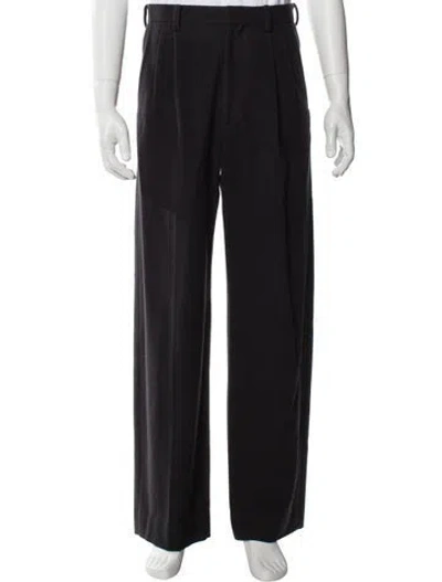 Pre-owned Auralee Wool Dress Pants In Black