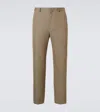 Auralee Wool Gabardine Suit Pants In Brown