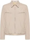 Auralee Neutral High Count Wool Shirt Jacket