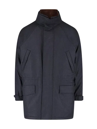 Auralee Wool Jacket In Black