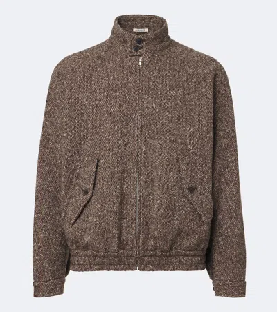 Auralee Wool Jacket In Brown