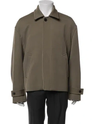 Pre-owned Auralee Wool Jacket In Green