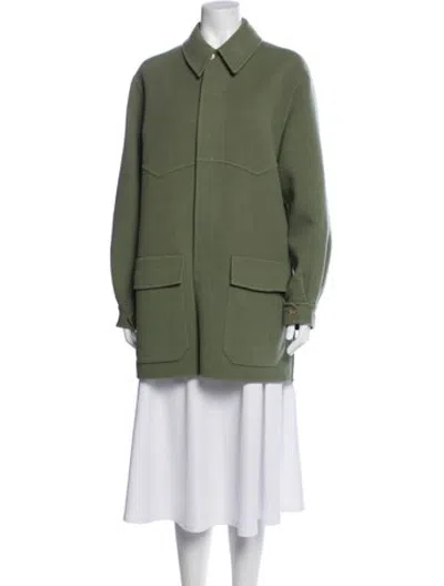 Pre-owned Auralee Wool Jacket In Green