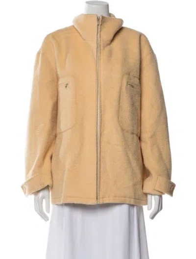 Pre-owned Auralee Wool Jacket In Yellow