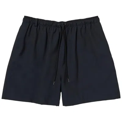 Pre-owned Auralee Wool Kid Mohair Hop Sack Shorts 'dark Navy' | Blue | Men's Size 4
