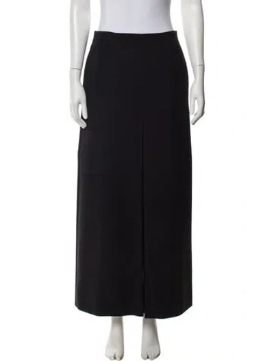 Pre-owned Auralee Wool Long Skirt In Blue