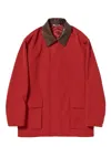 Auralee Wool Max Canvas Jacket Woman Red