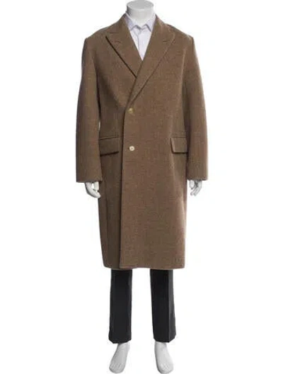 Pre-owned Auralee Wool Overcoat In Brown
